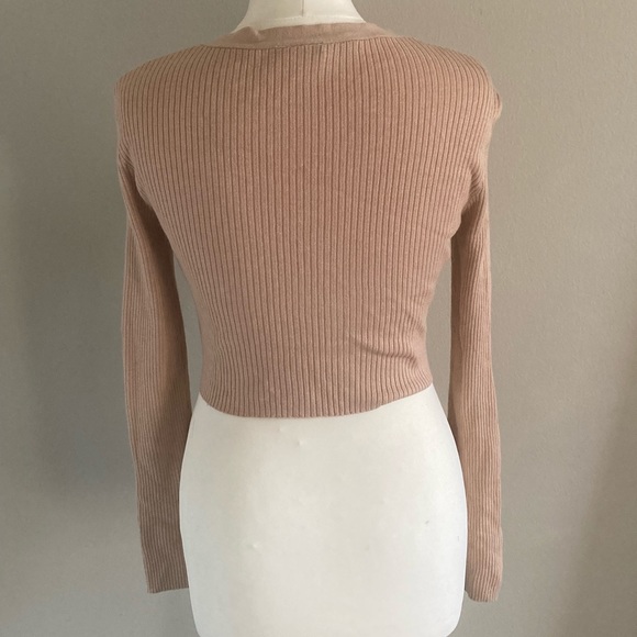Nude knit crop top - Picture 2 of 2